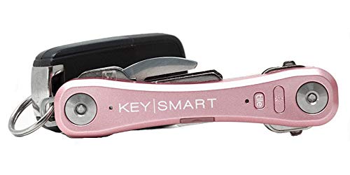 KeySmart (キースマート) キースマート プロ 鍵 キー オーガナイザー コンパクト キー ホルダー 追跡可能 Tileスマートテクノロジー (ローズゴールド)