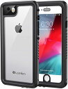 Lanhiem iphone se2 ケース iphone2020 防水ケース iPhone7/8ケース(4.7インチ) IP68米軍規格 指紋認証 タッチ可 耐衝撃 滑り止め 防塵 防雪 水中撮影 ワイヤレス充電サポート超軽量 薄型 (黒