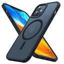 iPhone 12 / 12 Pro 用 ケース 半透明 米軍規格 MagSafe対応 マグネット搭載 耐衝撃 マット感 黄ばみなし ストラップホール付き マグセーフ対応 ワイアレス充電対応 マットブラック Guardian-Mag(2)