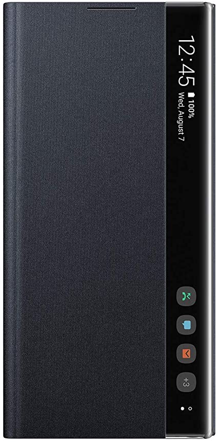 Galaxy Note10+ Clear View Cover/ブラック Galaxy純正 国内正規品 EF-ZN975CBEGJP