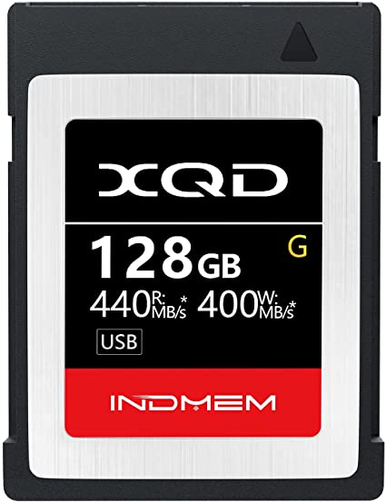 INDMEM XQD[J[h 128GB ݑx400MB/s ǂݏox440MB/s