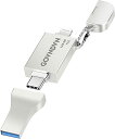 iPhone USB メモリ128GB フラッシュドライブ iOS 17対応 3-IN-1 Lighting/USB 3.0/Type C コネクタiPad USB Cメモリー バックアップ容量不足解消データ転送 パスワード保護 外付フラッシュメモリ iPhone/iPad/iPod/Mac/Android/PC対応 亜鉛合金製(2)