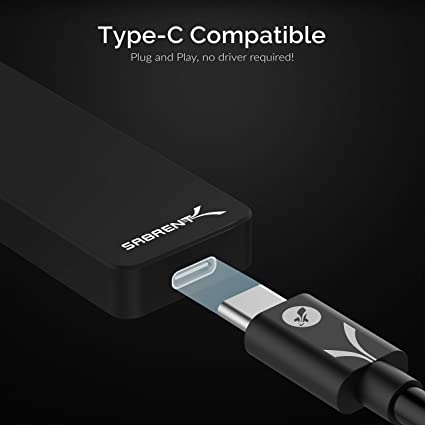 Sabrentロケットナノ、外付けSSDドライブ2TBUSB3.210Gb/秒超小型、コンパクト、ポータブルブラックアルミ製(SB-2TB-NANO-BLK)
