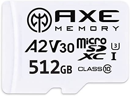 microSDXCJ[h A2 512GB , UHS-I U3, V30, 4K Ultra HD, C10, SDA_v^[t - AXS2A512