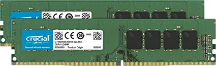 Crucial(Micron製) デスクトップPC用メモリ PC4-19200(DDR4-2400) 16GB(8GBx2枚) / CL17 / SRx8 / 288pin / / CT2K8G4DFS824A