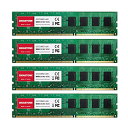 メモリ DDR3 Gigastone デスクトップPC用メモリ DDR3 8GBx4枚 (32GB) DDR3-1600MHz PC3-12800 CL11 1.5V UDIMM 240 Pin Unbuffered Non-ECC Memory M