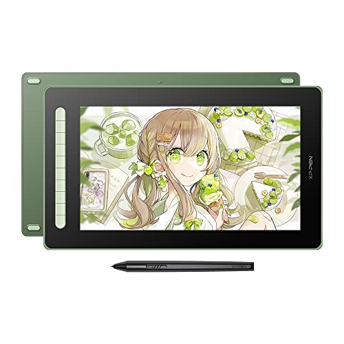 XPPen 液タブ 液晶タブレット 15.4インチ X3チップ搭載ペン IPSフルラミネーション 写真加工 テレワーク お絵描きソフト付 Android Windows Mac対応 Artist 16セカンド グリーン