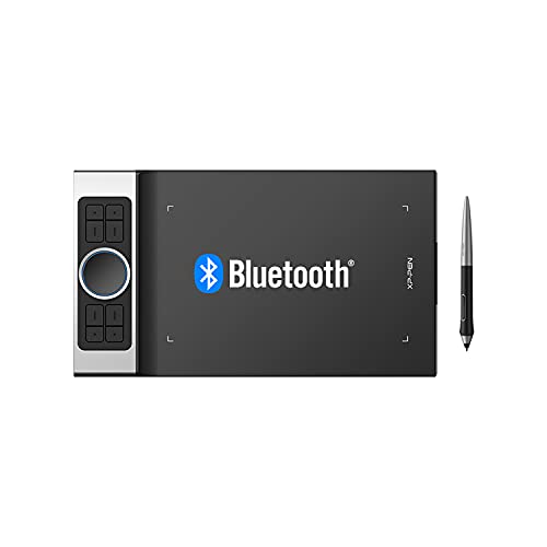 XPPen ペンタブ Bluetooth ワイヤレス接続 9x5インチ 超薄型7mm 8個ショートカット 傾き検知 板タブレット iPhoneのibisPaintに対応 Android Mac Windows Chromebook対応 Deco Pro