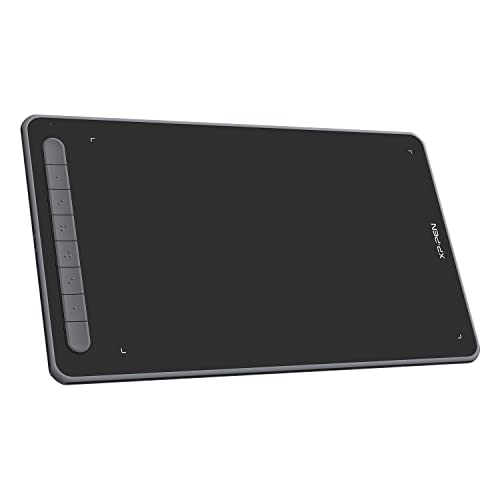 Windows タブレット XPPen ペンタブ 10x6インチ ペンタブレット X3チップ搭載ペン 8個ショートカット 板タブ お絵かきソフトウェア付 Android Windows Mac Chromebook Linux 対応 (Deco L, ブラック)