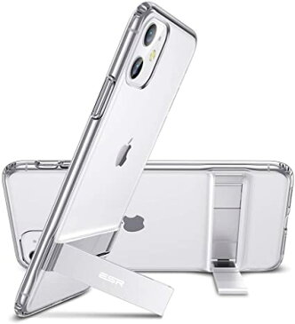 ESR iPhone 11 ケース アイホン 11 キックスタンドカバー ソフトバンパー 衝撃吸収 角度調節可能 全面保護 スタンド機能 6.1インチ iPhone 11 專用スマホケース クリア