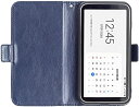 Galaxy 5G Mobile Wi-Fi SCR01 ケース カバー 手帳 レザー フリップ スタンド対応 ストラップホール (ブルー)