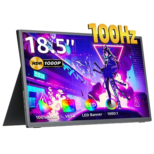 モバイルモニター 18.5インチ FHD(1920*1080) 非光沢 IPSパネル kksmart 100hz高速応答 100%広色域 モバイルディスプレイ サブモニター 極細ベゼル スピーカー内蔵 PS4/PS5/XBOX/Switch/PC/Macなど対応 C-185P モバイルモニター 18.5インチ FHD(1920*1080) 非光沢 IPSパネル kksmart 100hz高速応答 100%広色域 モバイルディスプレイ サブモニター 極細ベゼル スピーカー内蔵 PS4/PS5/XBOX/Switch/PC/Macなど対応 C-185P