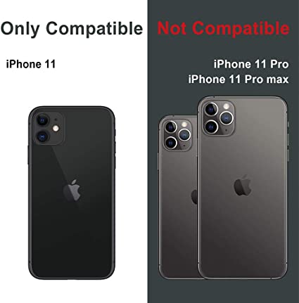 TORU CX PRO iPhone 11 ケース パターン カード 収納背面 3枚 カード入れ カバ (ライトニング アダプタ, ストラップ, ミラー 含ま) - アイフォン11 用 - 黒大理石