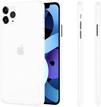 iPhone 11 Pro 用ケース 0.3mm 超薄型 memumi® 全面保護カバー 指紋防止 傷付き防止 5.8インチ 人気ケース カバー (クリアホワイト)