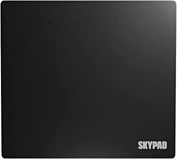 SkyPAD 3.0 XL グラスゲーミングマウスパッド テキストロゴ付き プロ用大型マウスマット 400 x 500 mm ブラック 精度とスピードを向上させた特殊なガラス面