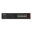 バッファロー BS-GSL2008P 法人向け Giga対応 PoE Layer2 スマートLiteスイッチ 8ポート(2)
