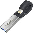 SanDisk 128GB iXpand Slim フラッシュドライブ SDIX30N-128G-JKACE