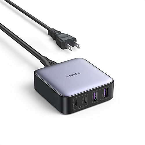 UGREEN Nexode PD 充電器 65W 4ポート 卓上急速充電器 USB-C 2 USB-A 2 GaNFastII(窒化ガリウム)採用 PD/QC4+/PPS規格対応 2mの電源ケーブル付き PSE技術基準適合 iPhone15-8シリーズ/GalaxyS23-S10シリーズ/Xperia/Pixel Pro/Macbook/スマホ/タブレット/ノートPCなどに対応 UGREEN Nexode PD 充電器 65W 4ポート 卓上急速充電器 USB-C 2 USB-A 2 GaNFastII(窒化ガリウム)採用 PD/QC4+/PPS規格対応 2mの電源ケーブル付き PSE技術基準適合 iPhone15-8シリーズ/GalaxyS23-S10シリーズ/Xperia/Pixel Pro/Macbook/スマホ/タブレット/ノートPCなどに対応