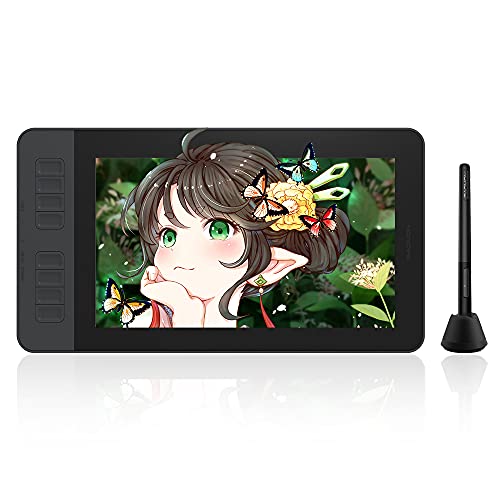 GAOMON液タブPD1161 11.6インチIPS HDデジタルイラスト液晶ペンタブレット 傾き検知付き8つショートカットキーと8192レベル筆圧の電池不要ペン搭載ペンディスプレイ macOS/Windows対応