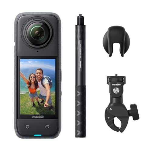 Insta360 X4 - バイク撮影バンドル SDカードなし 8K防水360度アクションカメラ、4K広角動画、見えない自撮り棒効果、着脱式レンズガード、135分の連続撮影可能なバッテリー、AI編集、手ブレ補正、スポーツ 旅行 アウトドア向け Insta360 X4 - バイク撮影バンドル SDカードなし 8K防水360度アクションカメラ、4K広角動画、見えない自撮り棒効果、着脱式レンズガード、135分の連続撮影可能なバッテリー、AI編集、手ブレ補正、スポーツ 旅行 アウトドア向け
