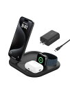 Belkin Qi2 3-in-1 折りたたみ式充電パッド Qi2公式認証/MagSafe対応 iPhone 15/14/13/12/Qi2対応スマートフォン(最大15W高速充電) AirPods/ワイヤレス充電対応イヤホン(5W充電) Apple Watch