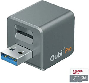 Maktar Qubii Pro 졼 (microSD 128GB) Ťʤ鼫ưХåå iphone usb ipad ­ ̿ ư  Ϣ SNS ǡ ܹ SDɥ꡼ ѹ MFiǧ