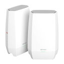 バッファロー WiFi ルーター 無線 LAN Wi-Fi 6E 11ax 6GHz AXE5400 メッシュ 2個セット トライバンド 6ストリーム 有線 2.5Gbps エコパッケージ iPhone 16e / 16 / 15 / 14(2)