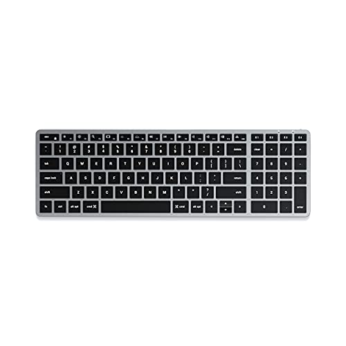 Satechi スリム X2 Bluetooth キーボード ワイヤレス マルチペア バックライト 2ゾーン, US 配列 (スペースグレイ) (iMac, MacBookなど2012以降 Macデバイス対応, iPad キーボードとしても使用可) Satechi スリム X2 Bluetooth キーボード ワイヤレス マルチペア バックライト 2ゾーン, US 配列 (スペースグレイ) (iMac, MacBookなど2012以降 Macデバイス対応, iPad キーボードとしても使用可)