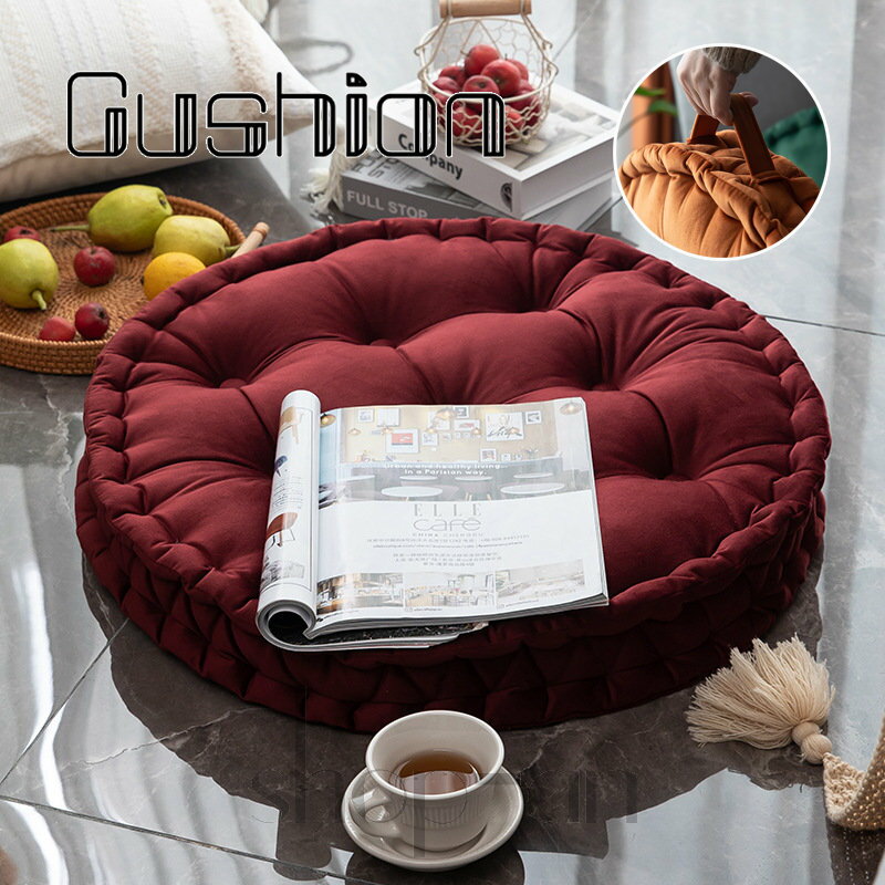 送料無料 座布団 丸型 クッション フロアクッション 丸座布団 運転席 床用 おしゃれ シンプル ざぶとん..