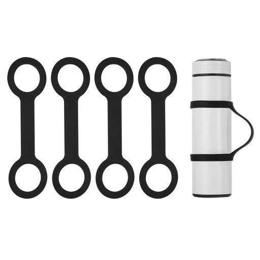 PATIKILウォーターボトルキャリアグリップ4個ポータブルソフトシリコンノンスリップウォーターハンドル..