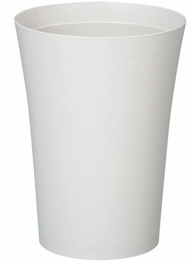 新輝合成トンボ環境にやさしいゴミ箱くず入れ7.3リットルバイオマス配合ホワイトグレー直径22x高さ30cm..