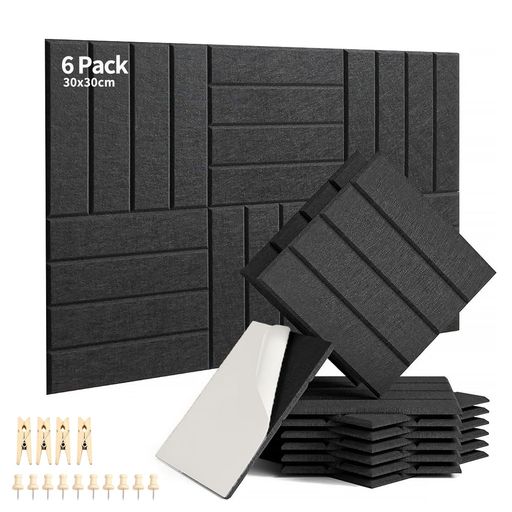 XXIAOTIAN(ゼクシオティアン)壁に貼るコルクボード900x600縦棒フェルトボード30x30cm6枚入り木製クリッ..