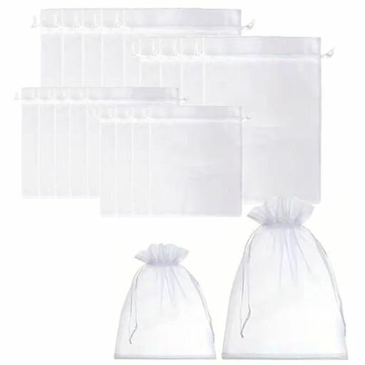 YANYULI果物保護バッグ果実防虫袋20枚セット15*20cm20*30cm防鳥防虫ネット収穫ネットメッシュバッグ通..