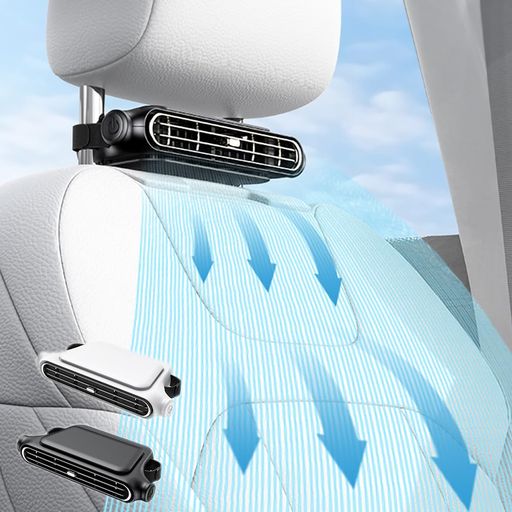 【2025年夏新登場3000mAhバッテリー内蔵】GATHERATER車載扇風機座席ファンヘッドレスト車用扇風機USB充電3階段風量調節静か強力後部座席エアコン車載ファンヘッドレストファン背中スッキリ…