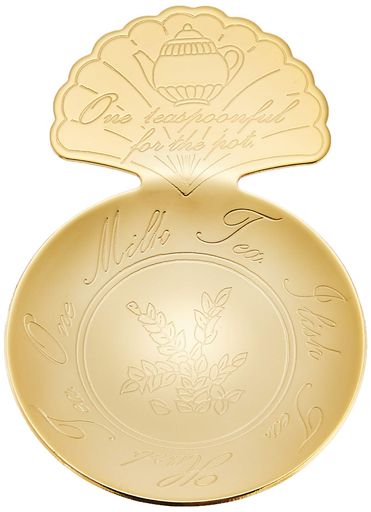 佐藤金属興業SALUSティーキャディースプーンシェルゴールド日本製