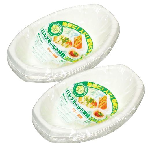 本体サイズ:約23x14.8x5.3cm(1枚あたり) 本体重量:約14g(1枚あたり) 素材・材質:非木材パルプ 原産国:中国 電子レンジ対応:可