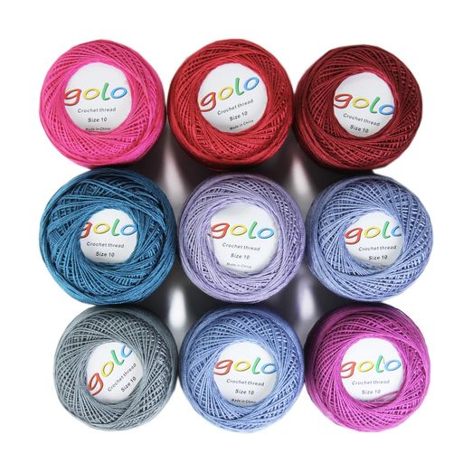 レース糸毛糸9色10グラムいと編み手編み糸刺繍糸