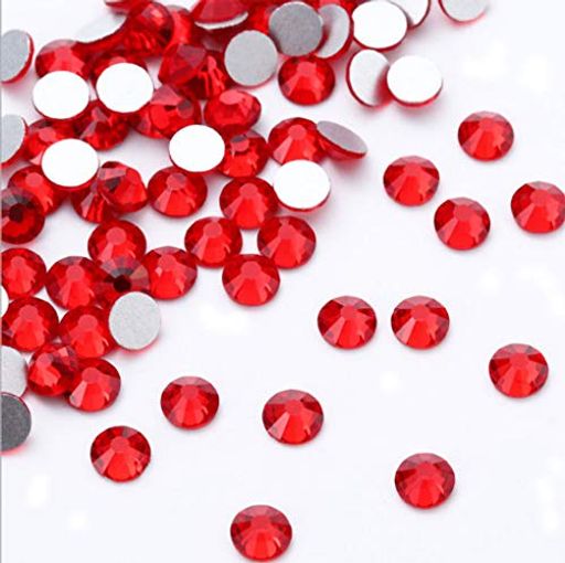 XIULI大容量カラーラインストーンネイルを飾てと服装使用高い採光ss4ss6ss8ss10約5760粒(ライトレッド)
