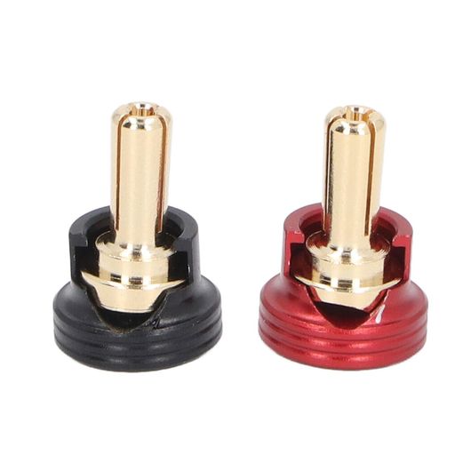 RCバッテリーヒートシンクプラグ2個取り付け簡単導電性RCヒートシンクプラググリップセットバナナプラ..