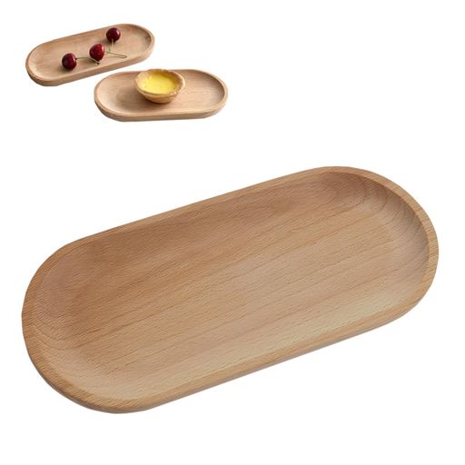 YACHUN木製トレイ多機能トレイ天然木おしゃれ小物入れ鍵/眼鏡/コイン/食器/現金/アクセサリー収納用(木..