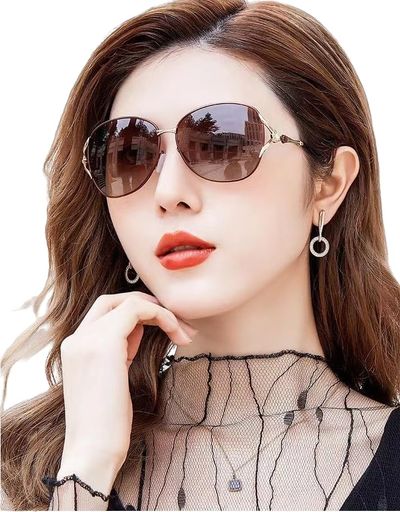 楽天ショップアンドアンドFeisedyサングラスレディース調光変色偏光ファッションクールエレガント宝飾フレーム紫外線防止UV400カット小顔旅行運転B1158