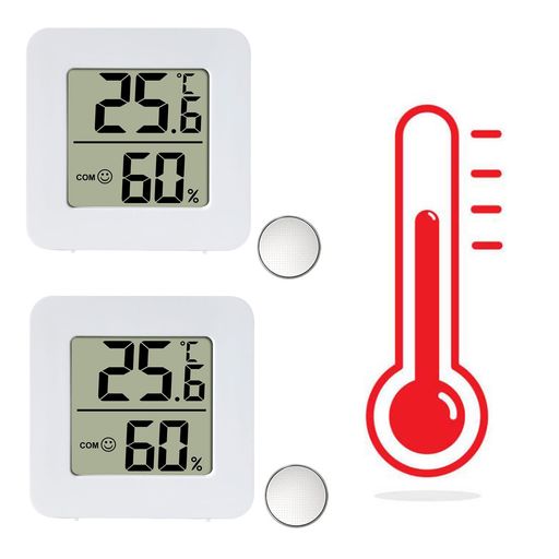 Phyxiul温湿度計爬虫類2個デジタル温度湿度計ミニデジタル温度計湿度計LCD爬虫類温度計ペット飼育両生..