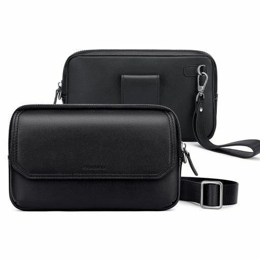 スマホポーチメンズスマホホルダーベルト多目スマホベルトケースiPhone/Galaxy/Noteを含む全機種対応、5.5~6.9インチまでのスマートフォンに対応...