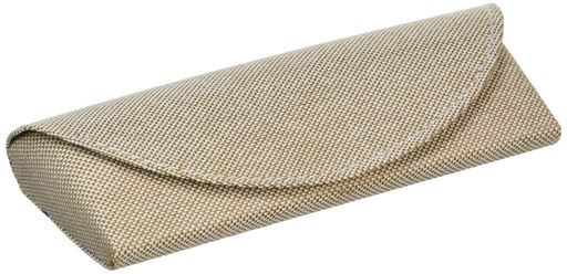 メイガン(Meigan)メガネケースコンパクトスリムセミハードケースMサイズFabricブラウン2229-02