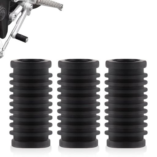 バイクパーツチェンジゴムシフトカバーキックスタートラバー滑り止め取り付け簡易(ブラック3個入り)