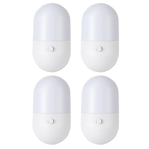 人感センサーライト室内足元灯コンセント常夜灯1~120ルーメン明るさ調節人感フットライト3モードled足..