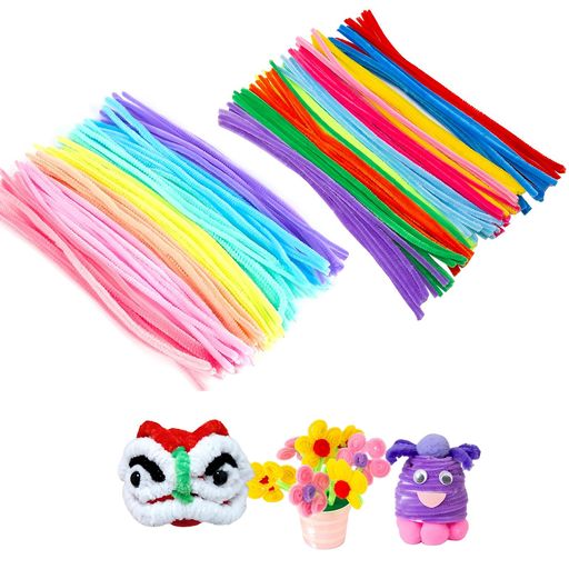 Nricrlus200個手芸モール手芸工作モールDIY飾り物曲げ可能クラフトモール手作り素材混色高密度モールDI..