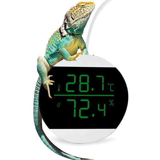 CANPLUS温度計湿度計爬虫類両生類温度湿度計デジタル温湿度計高精度温湿度管理ペット飼育ボタン付きLED..