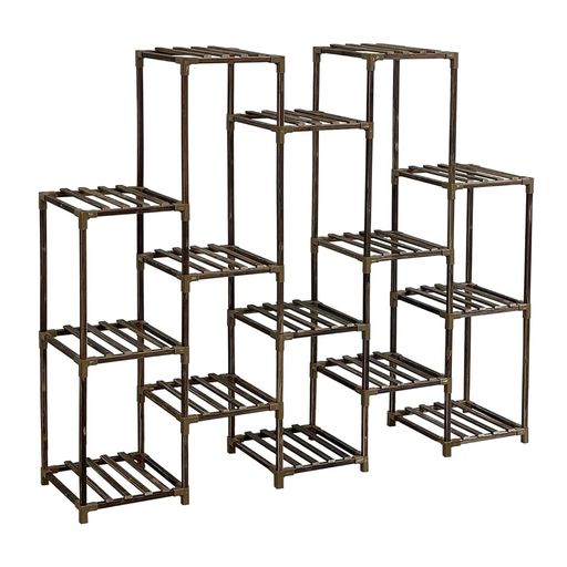 HEEOREV植物スタンドフラワースタンドフラワーラック花台植木鉢149x30.5x119cmウッドプラントラックス..