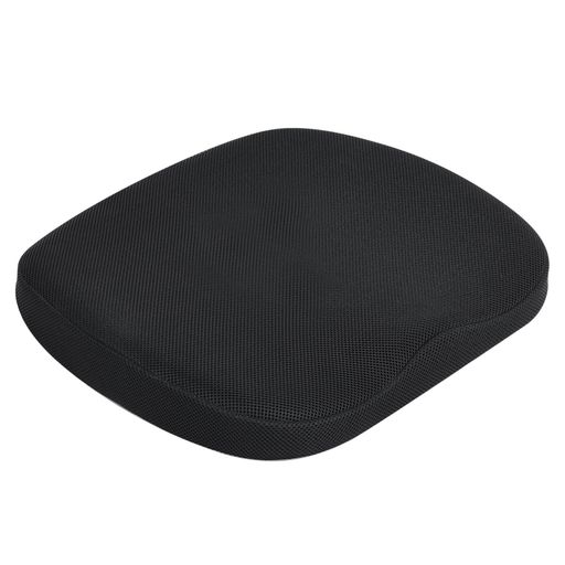 BaibuHome座布団クッション大きめ椅子クッション低反発+高反発座布団メッシュ通気45x42cm2層構造ブラックゲーミングチェアオフィスチェア車シートクッションカバー洗える